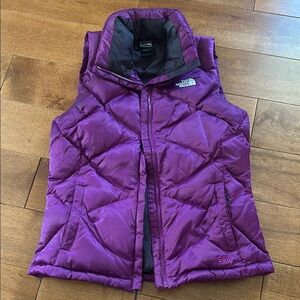 The North Face Purple Puffer Vest